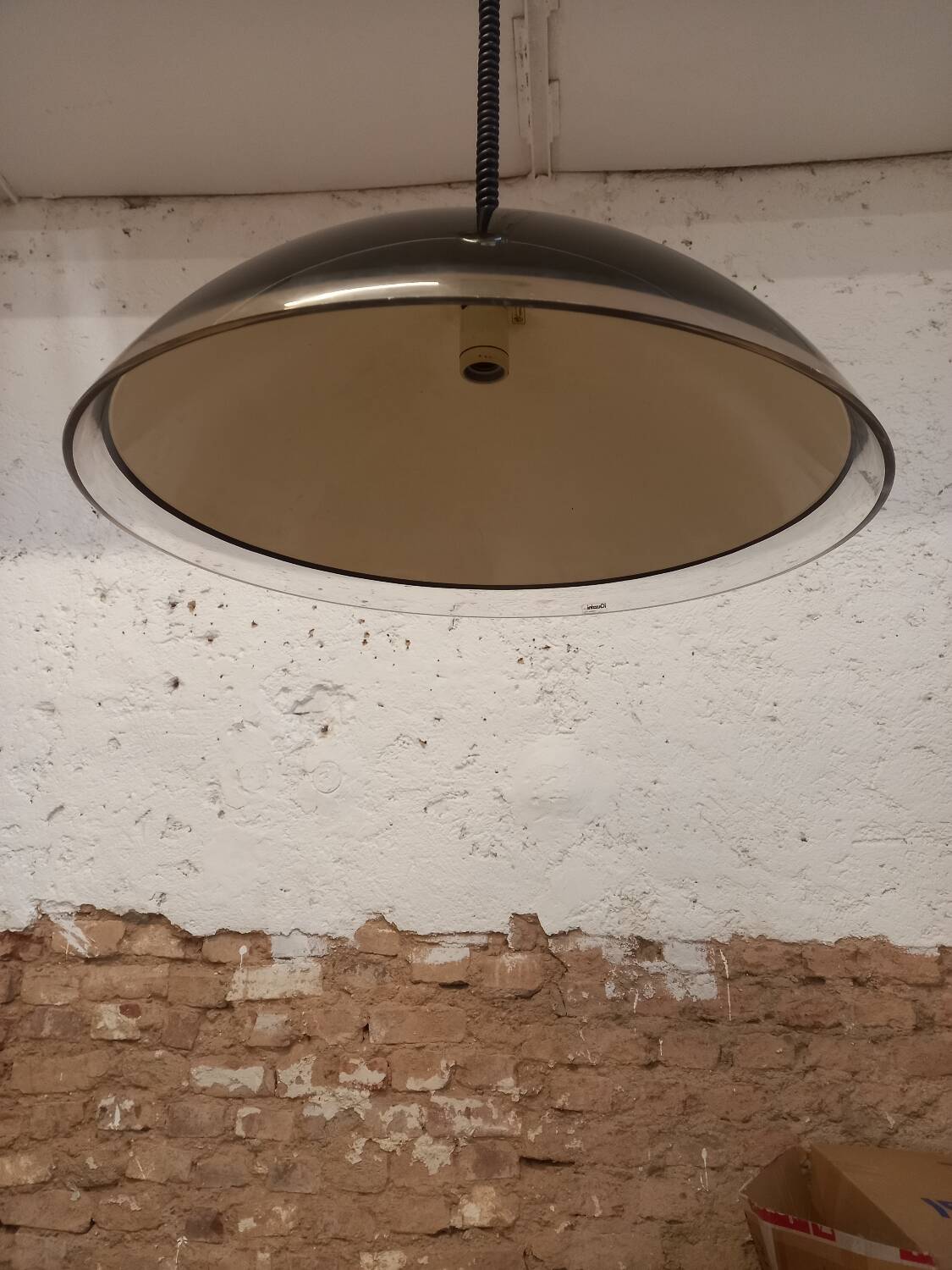 Guzzini plexi chandelier 70s