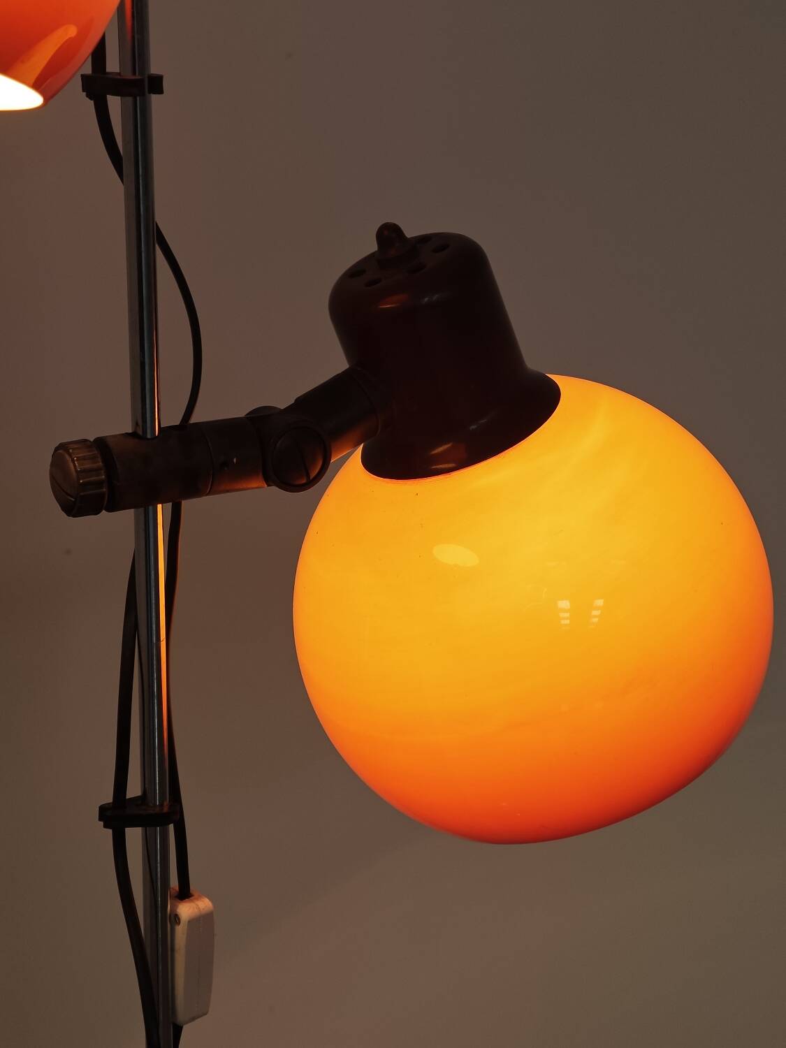 Adjustable Space Age Eye Ball Floor Lamp Hungary 1960