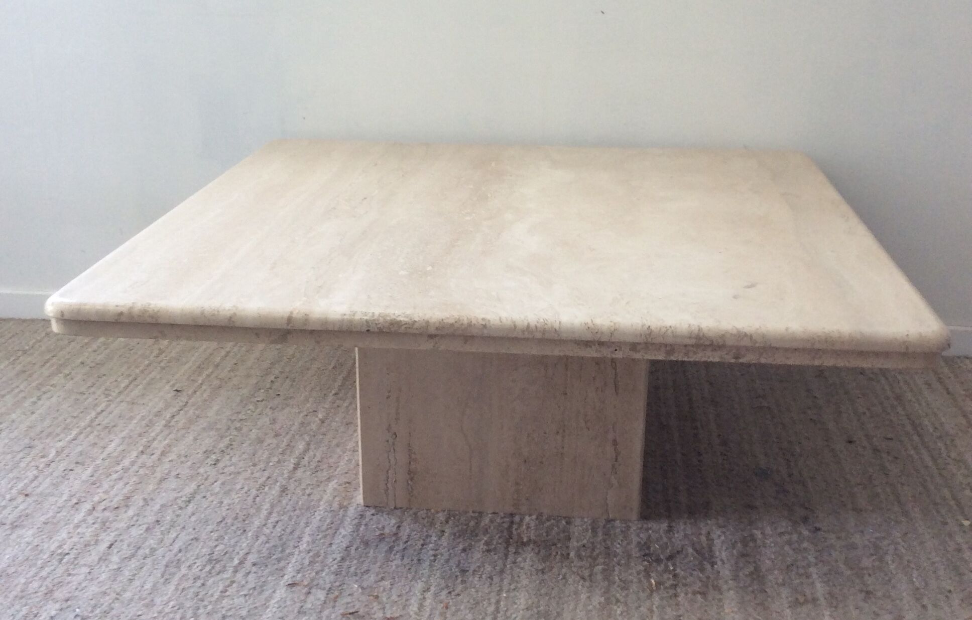 Travertine coffee table from the 70s
