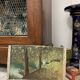 Landscape in oil on canvas signed