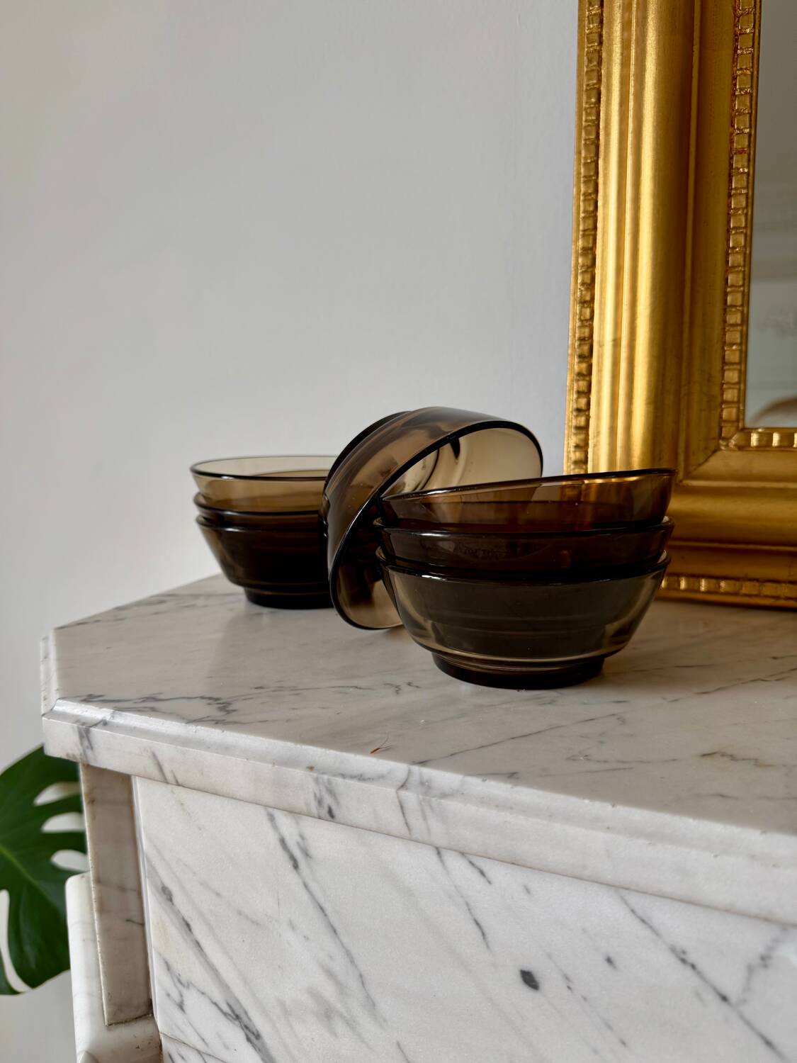 Vereco Set of 7 Smoked Glass Ramekins