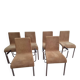 Set of 6 velvet chairs and armchairs