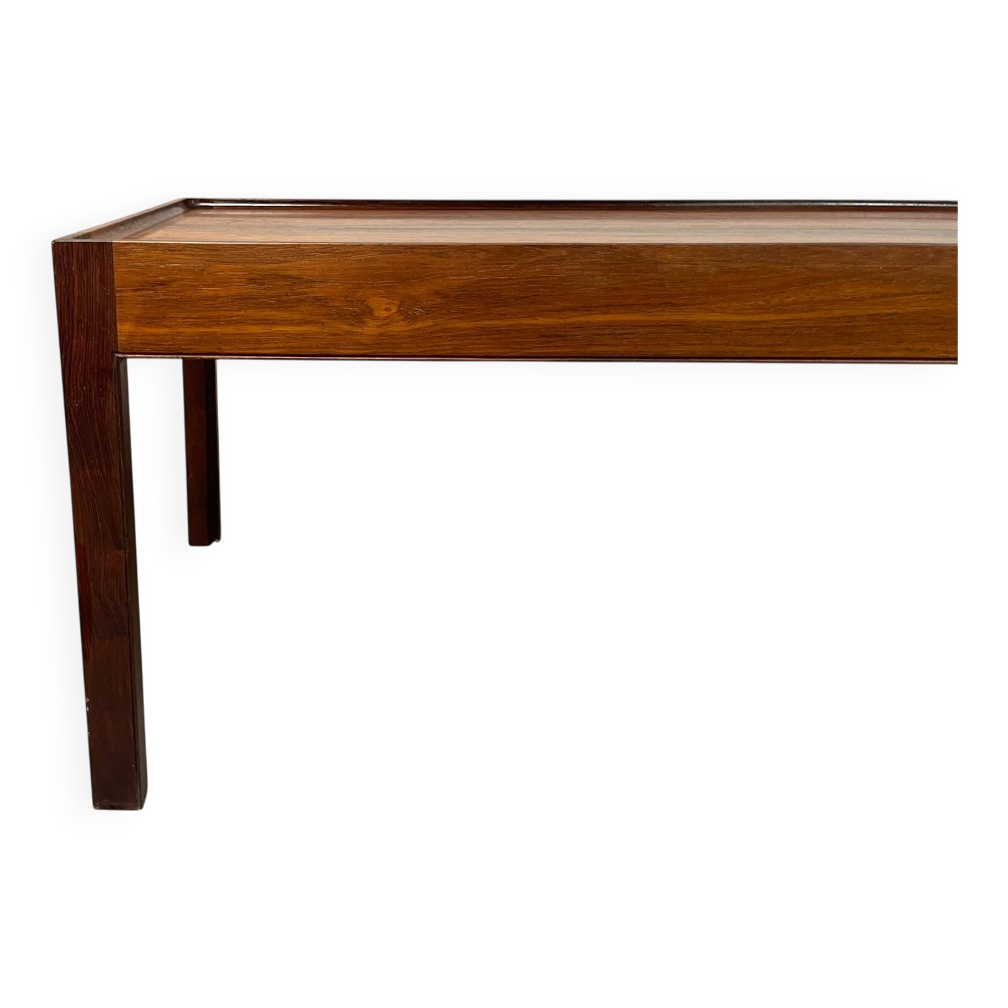 Rare Elegant Mid-Century Rosewood Coffee Table by Pesch. Germany, 1960s.
