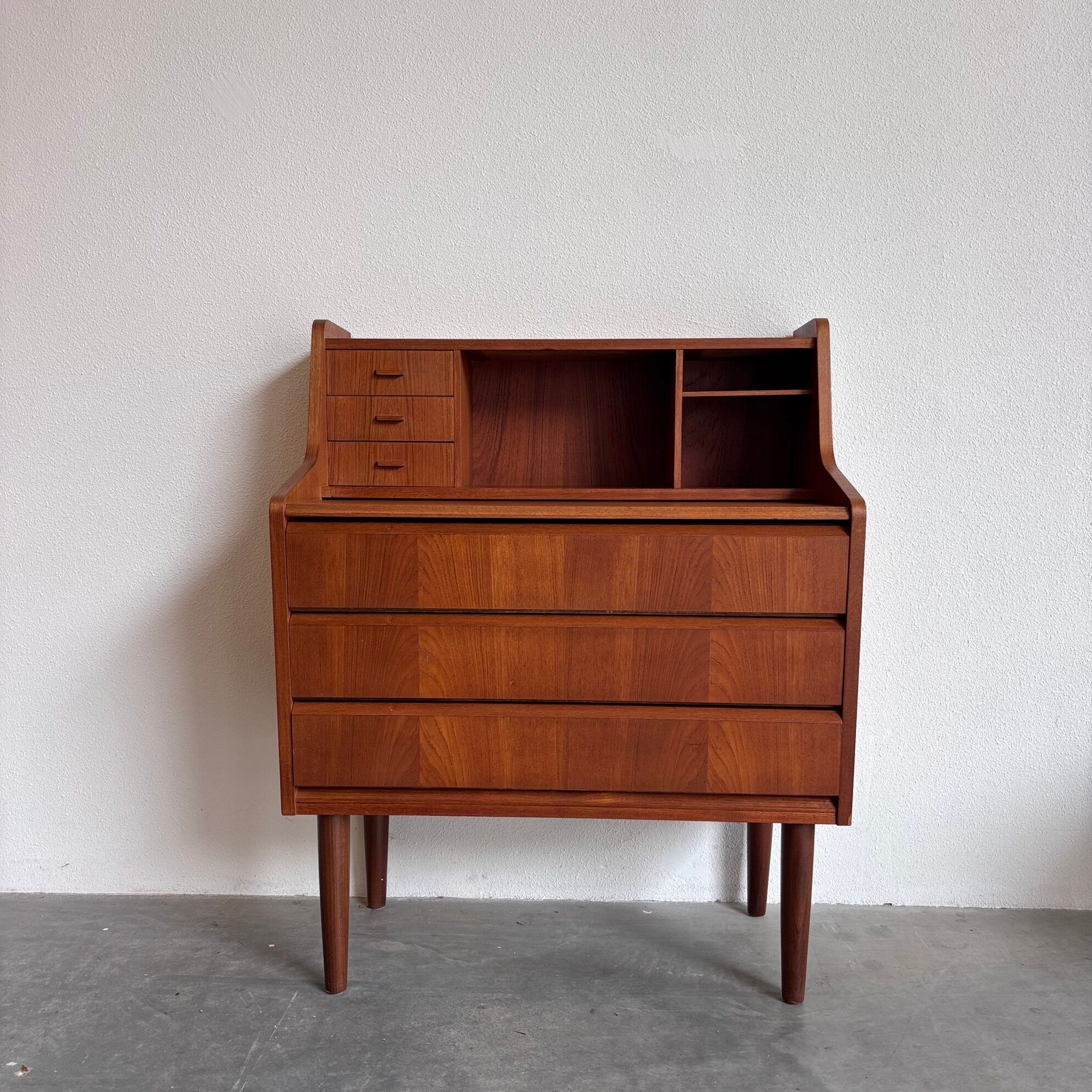 Vintage Danish secretary teak