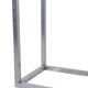 Maison Jansen. Console in brushed aluminium and verre églomisé top.
