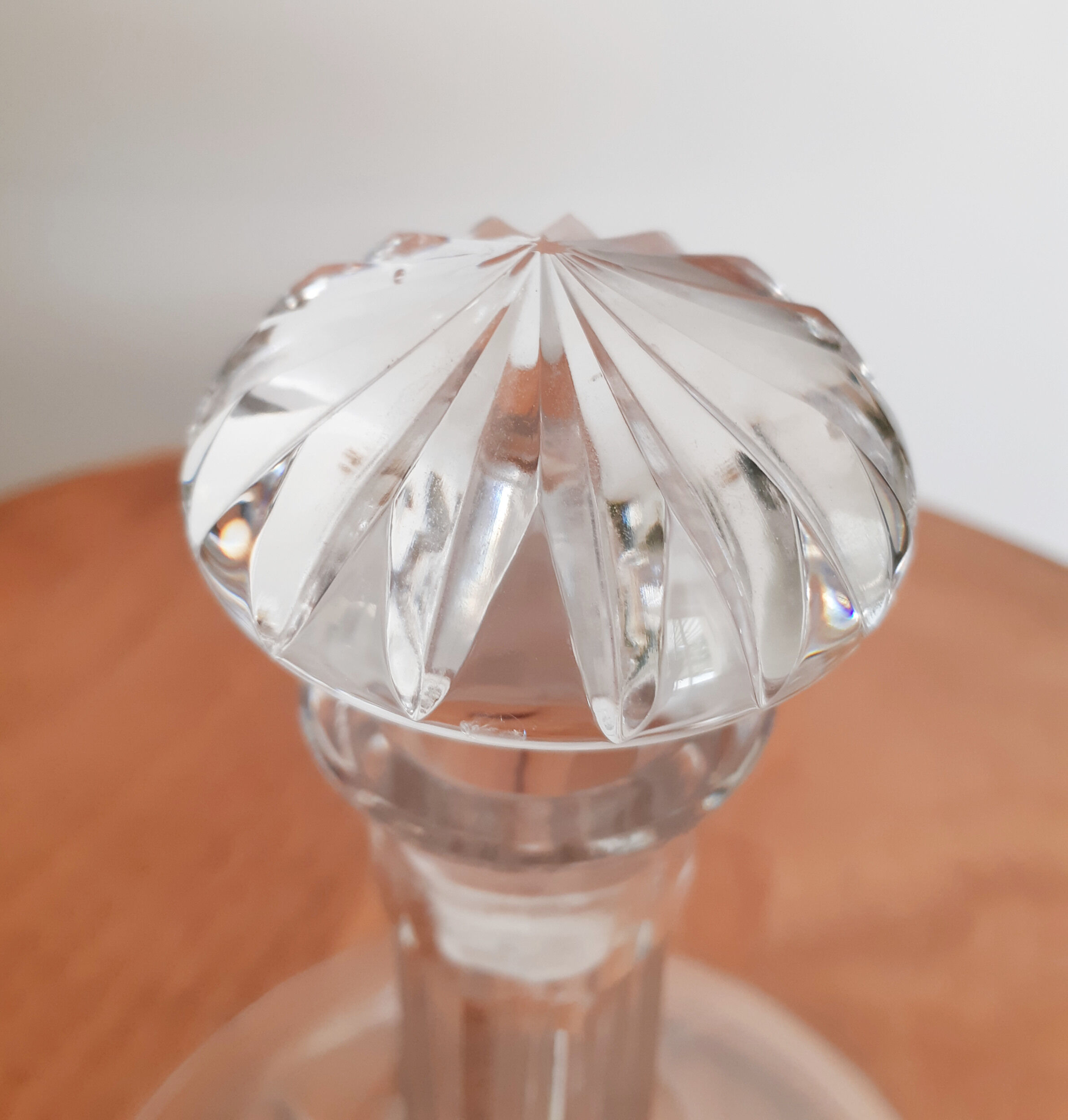 Decanter decanter wine, crystal, vintage French, 60s