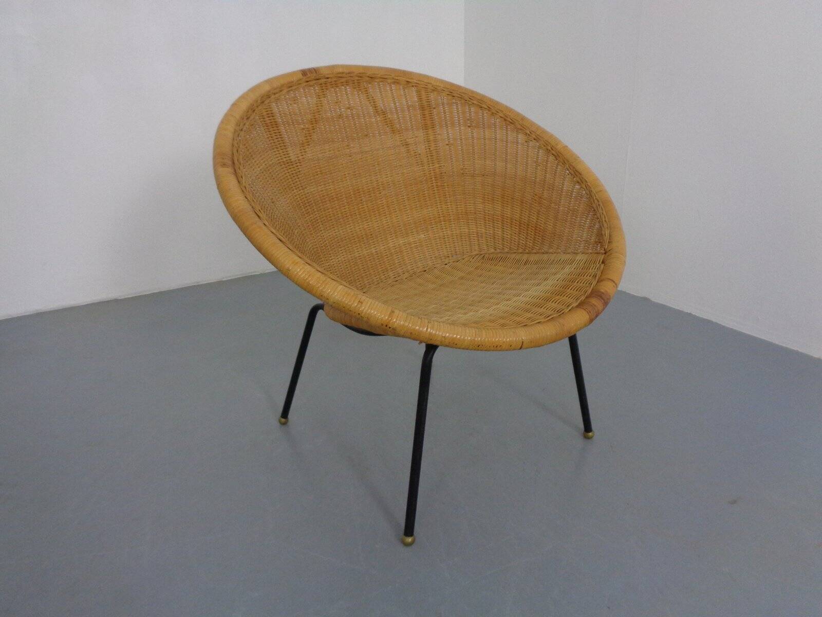 Mid-Century Modern Wicker Chair by Paul McCobb, USA, 1950s