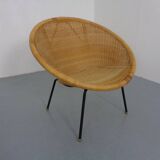 Mid-Century Modern Wicker Chair by Paul McCobb, USA, 1950s