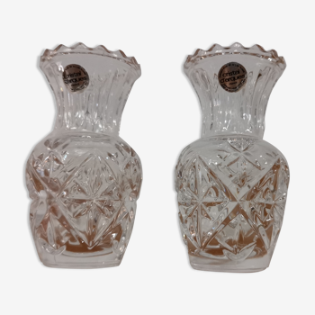 2 candle holders in Arques crystal