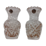 2 candle holders in Arques crystal