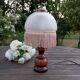 Lampe de chevet vintage romantique verre à franges