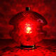 Vintage Czechoslovak Red Glass Table Lamp by Jablonecké Sklárny, 1970s