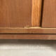 Vintage wood and rattan cabinet
