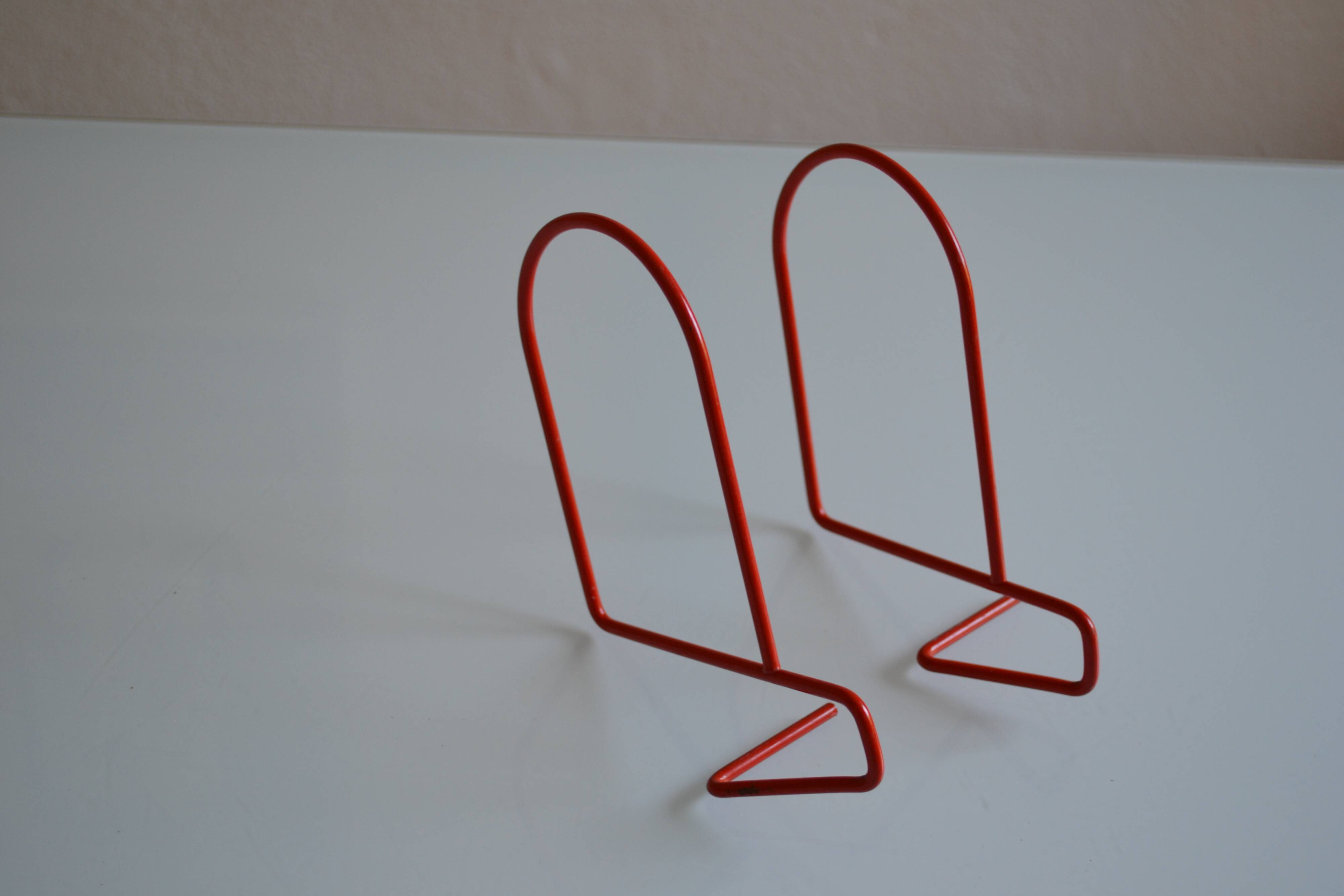 Paire de serre livres minimaliste années 80