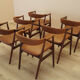 Set of six teak chairs, Danish design, 1970s, made in Denmark