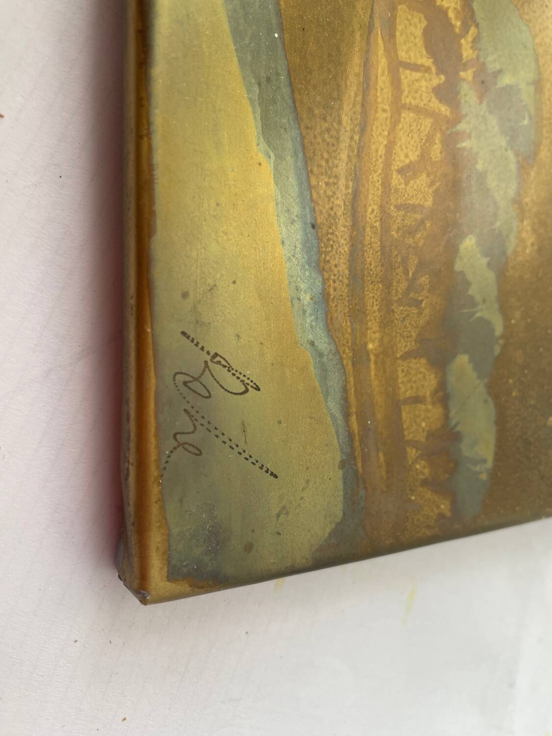 Tableau sur métal Port Grimaud