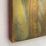 Tableau sur métal Port Grimaud