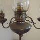 Flamish chandelier with 4 lights in hand-blown tin 5104