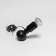 Vintage Italian 600 table lamp by Gino Sarfatti for Arteluce, black body & base