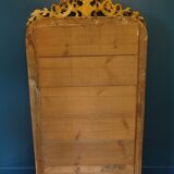 Miroir XIXème en bois stuqué doré 90 x 180 cm