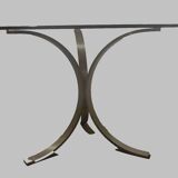 Table from the 40s with chrome base 20th century