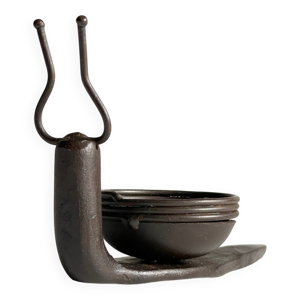 Bougeoir brutaliste escargot