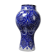 Large Moroccan vase/jar from Fès, handcrafted ceramic Khabia, 19th-20th century, cobalt.