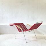 Vintage 1970s Elefant Möbel Spaghetti reclining chair for the garden.