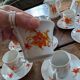 Service Winterling 70s – flamboyant floral orange décor