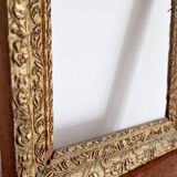 Italian style frame in wood and gilded stucco Period 19th