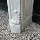 Remarkable Louis XV Style Fireplace, In Carrara Marble Circa 1880