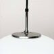 Minimalist suspended glass ball lamp from the vintage German space age by Glashütte Limburg, 1970s.