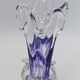 Vase Soliflore en Cristal d'Art – Michel Steiner Améthyste & Transparent