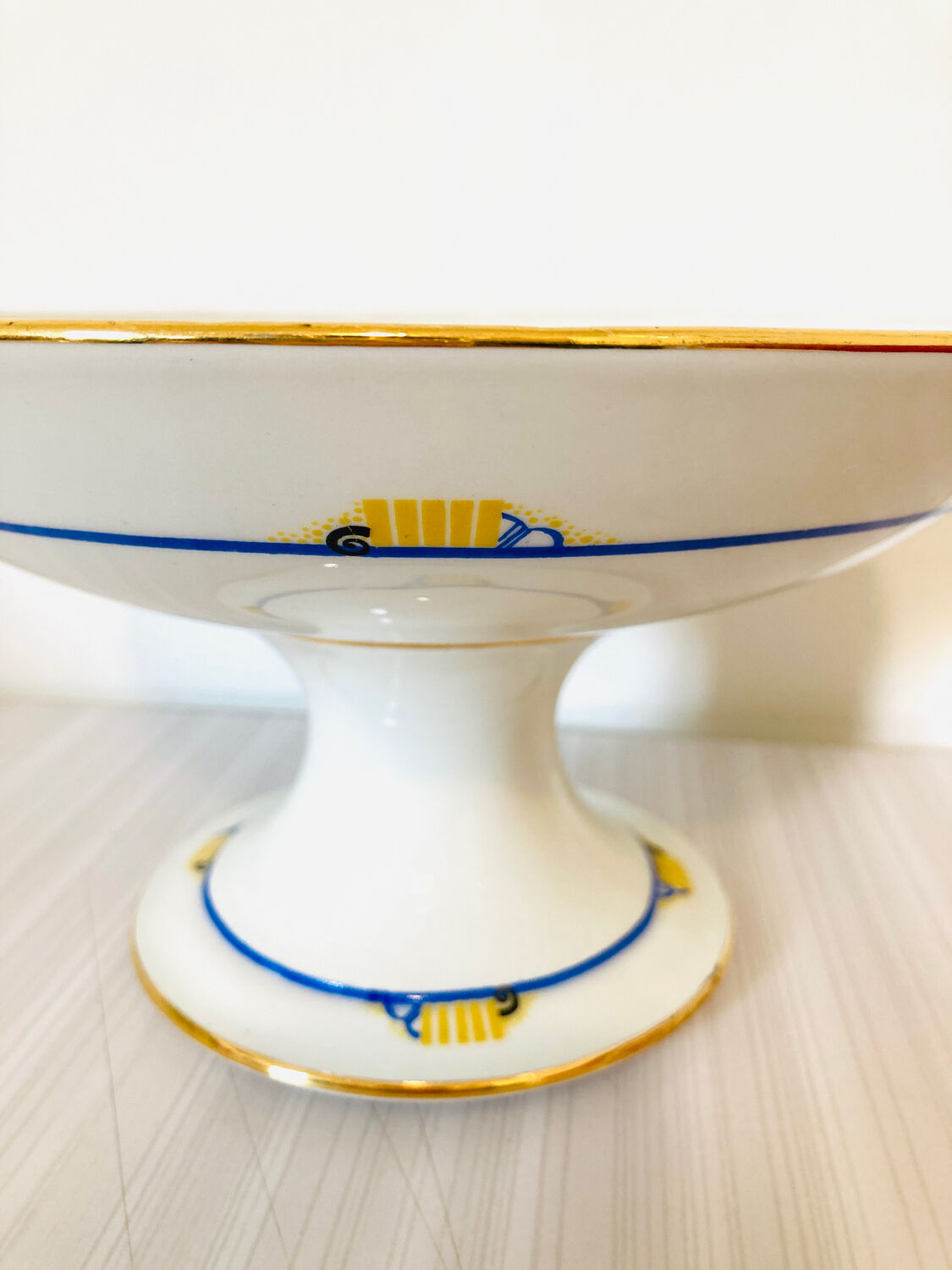 Limoges porcelain cake display w Guerin &cie