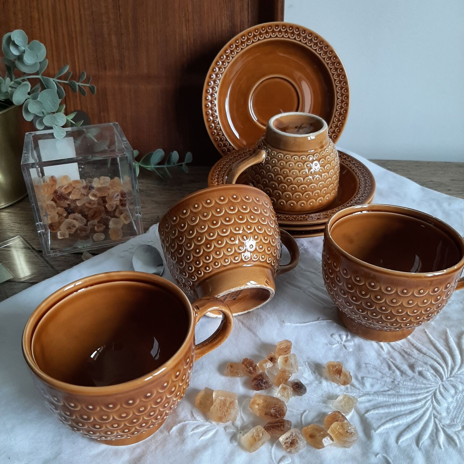 Vintage cups and saucers Pagnossin