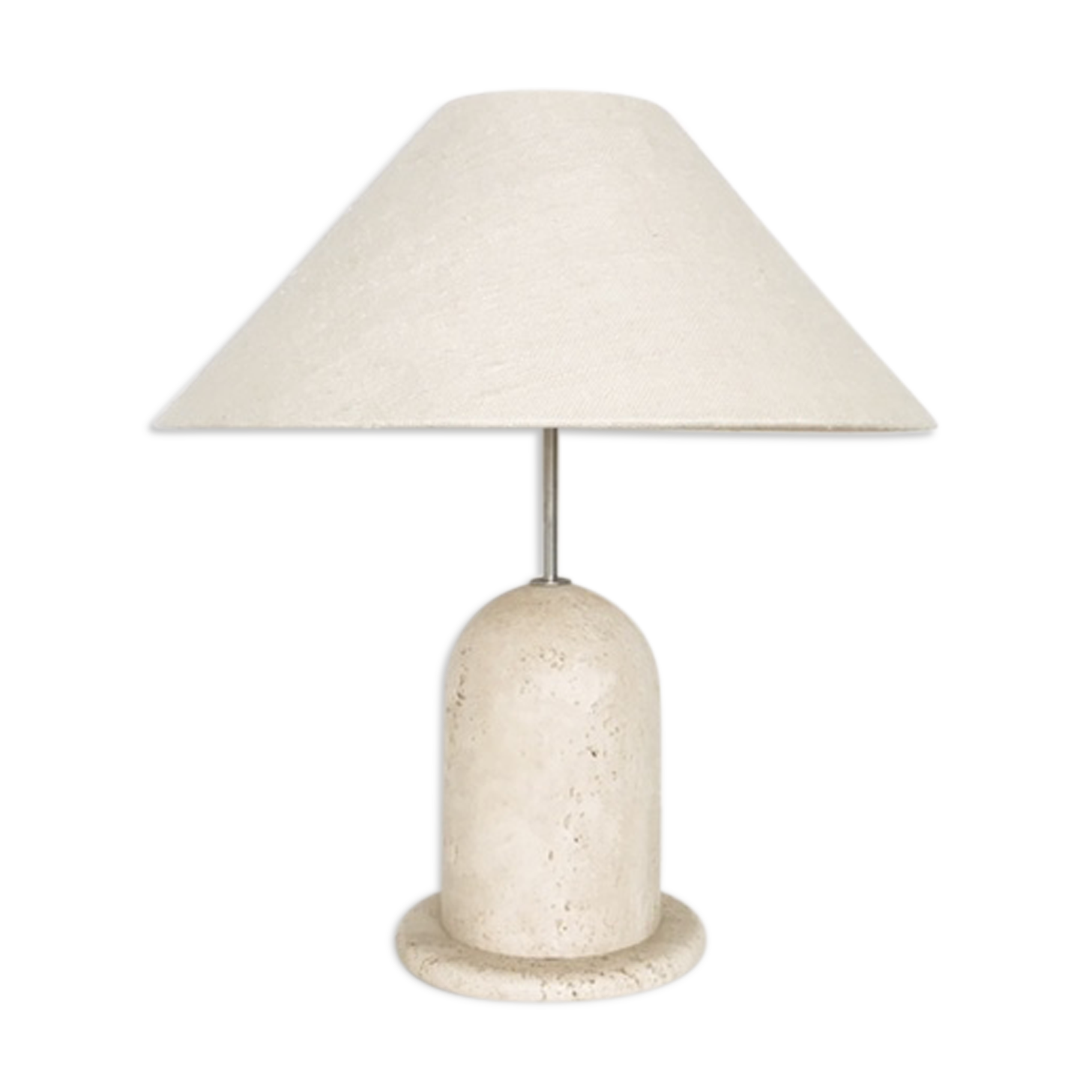 Table lamp travertine, 1970s