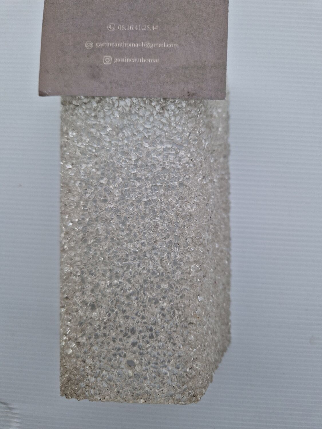 5 appliques en perspex, années 60-70