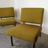pair of André Simard armchairs for Airborne