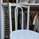 White beechwood bistro chair
