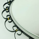 Mid century modern illuminated wall mirror hillebrand 1960s