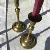 Pair of classic brass candlesticks