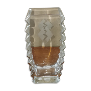 vase art déco en verre