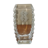 Art deco vase molded glass