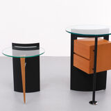 Set leolux side tables post modern, 1980s