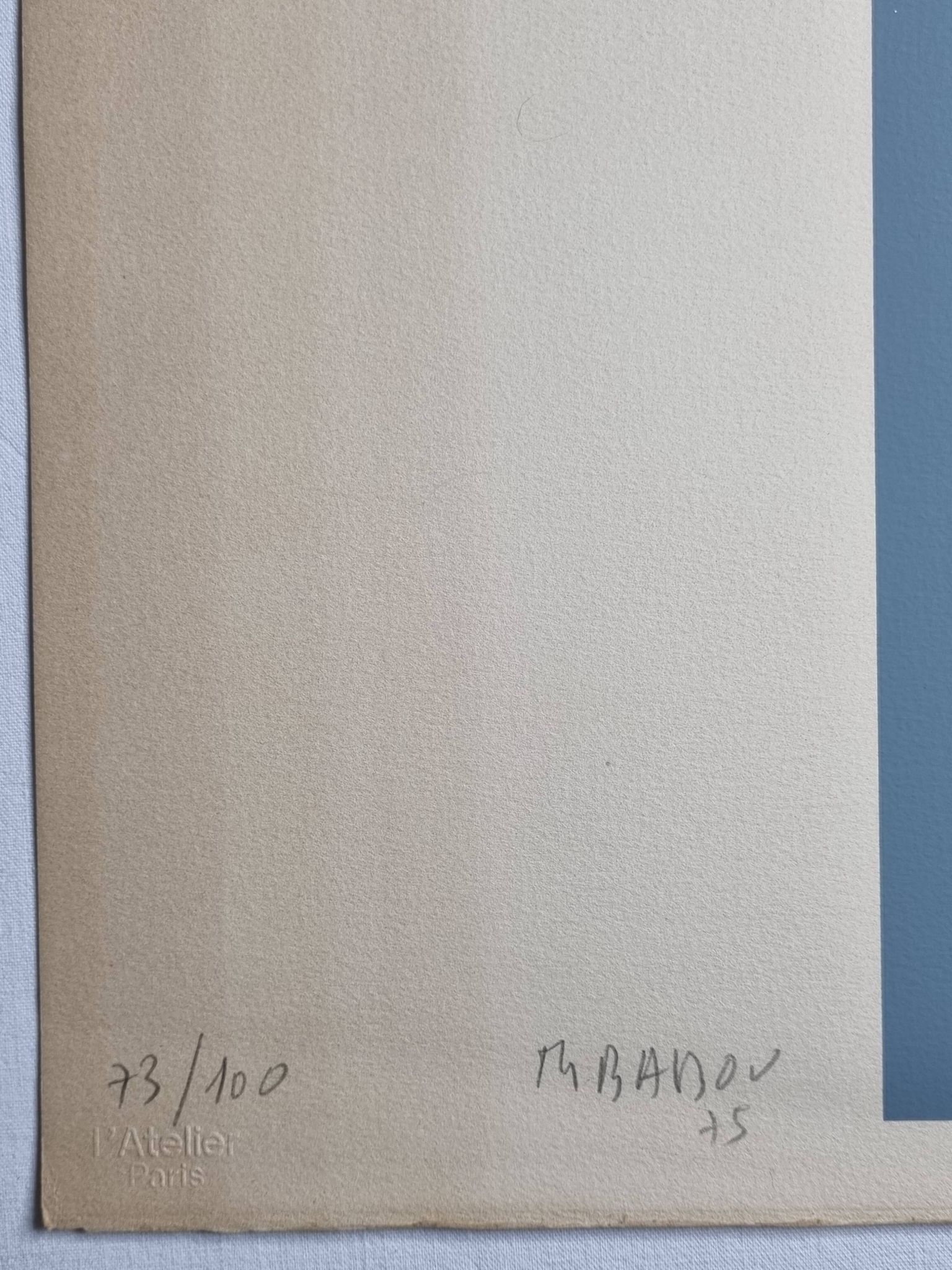 Lithograph after Christian Baboulène, signed, 1970s, 55 x 76 cm