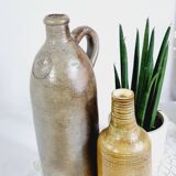 2 stoneware bottles without caps