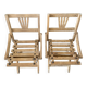 Set of 2 folding chairs for children from the 50s/60s
