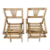 Set of 2 folding chairs for children from the 50s/60s