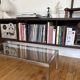 Chrome and glass coffee table from the 70s.