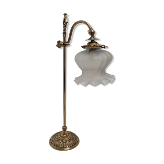 Lampe de table en bronze du modernisme catalan. Espagne années 1900